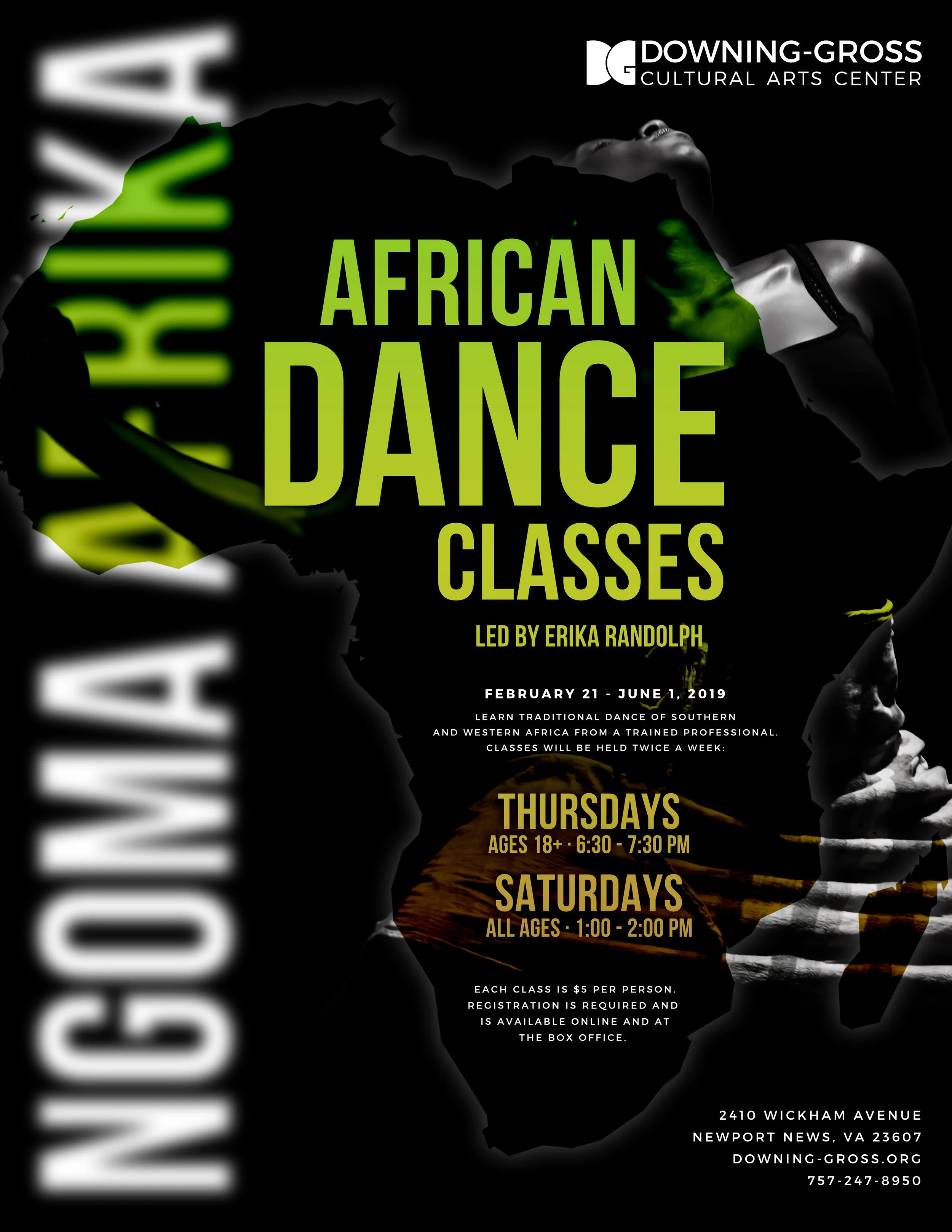 Ngoma Afrika African Dance Classes - Downing Gross Ngoma Afrika African Dance Classes - Downing Gross